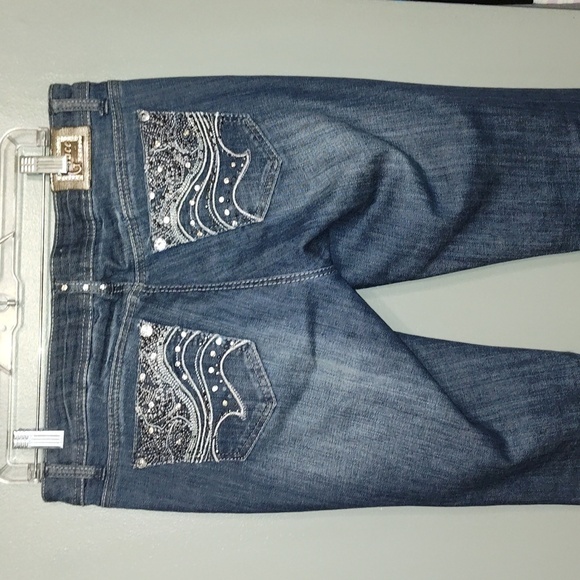 Grace in la  Jeans embellished pockets bootcut size 11 - Picture 1 of 9